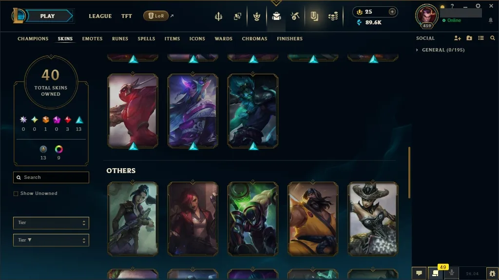 [EUW] ✨🍀 +3 Million DARIUS TOPLANE MAIN 🍟🎃 DJ SONA ☠️🐻 SPIRIT BLOSSOM SORAKA ☑️ ALL Champions 🧠 40 Skins ✨ Level 459 🎖️ 89617 BE 🔷 25 RP 💵 📦 Quick Delivery | LoL Account for Sale