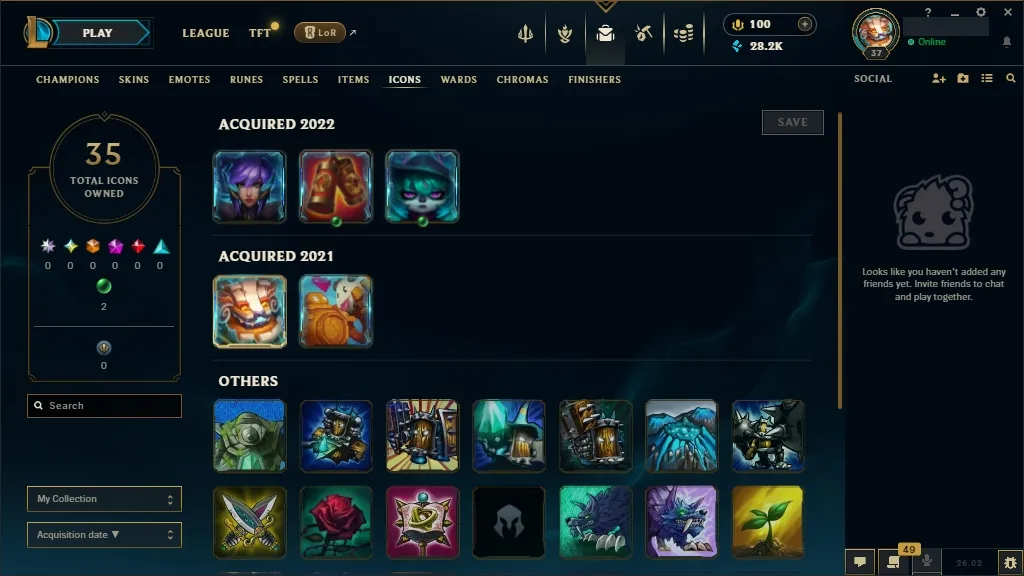 [NA]  30 Champions  3 Skins ✨ Level 37 ⭐ 28270 BE  100 RP  ⚡ Free Delivery | LoL Account for Sale