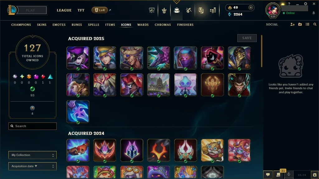 🎄 [EUW]  LoL Account 🌟 Lv131 ⭐ 125 Champs 🏆 57 Skins 💎  Instant Delivery ⚡
