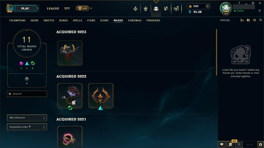 [EUW]⚜ 111 Champions  49 Skins ⭐ Level 106  25396 BE ⚡ Free Fast Delivery