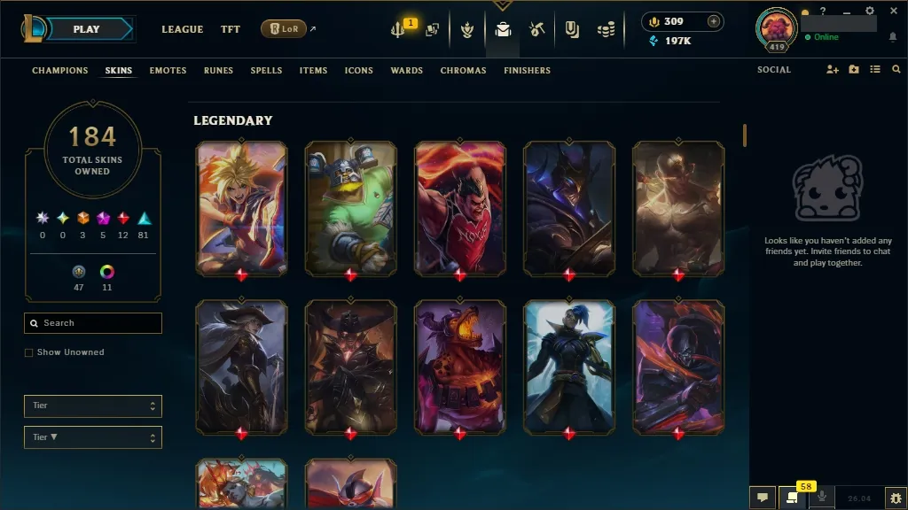 [🇪🇺 EUW] 🥧🩳 +744k Udyr Top Main 👘🔥 ASHEN KNIGHT PYKE 😀🥋 HEXTECH SWAIN 🐯🏄 PRESTIGE PROJECT IRELIA 🥔🍏 ELEMENTALIST LUX 🌮🗡️ DJ SONA 😄🦅 ALL Champions 🧘🌋 184 Skins 🧜👘 Level 419 🧥🥪 197316 BE 🍉🚘 309 RP 🌙🐗 Fast Delivery 🚔👕 LoL Acc