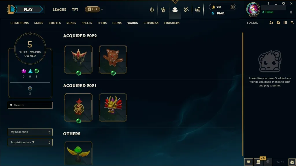 [NA] 欄 64 Champions ⚔️ 12 Skins  Level 37  9641 BE  20 RP   Instant Delivery | League of Legends Account