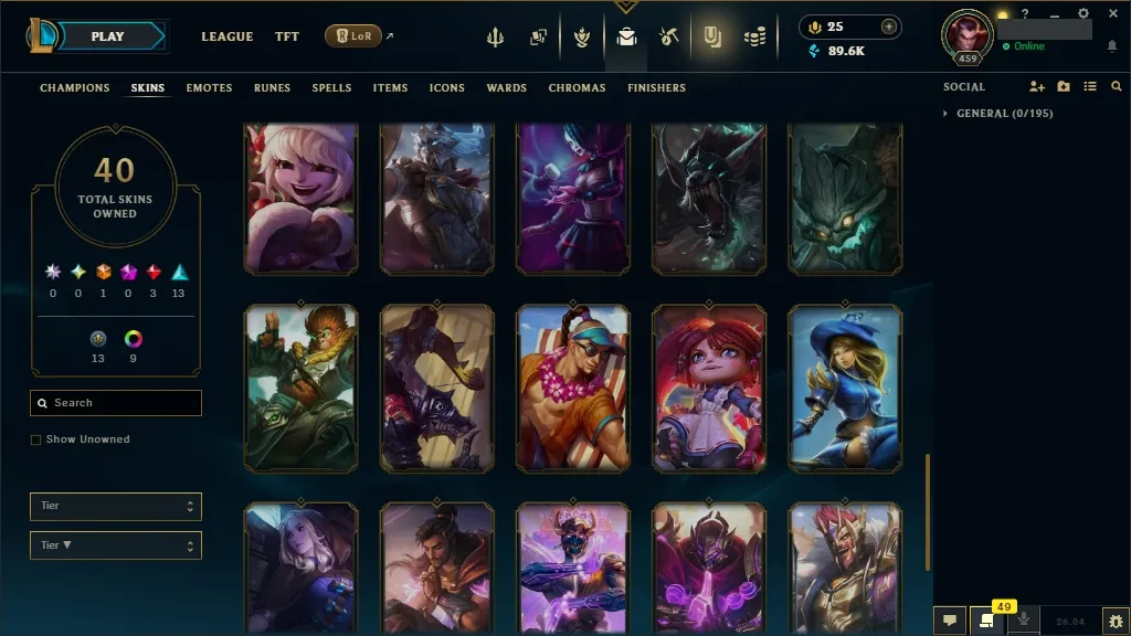 [EUW] ✨🍀 +3 Million DARIUS TOPLANE MAIN 🍟🎃 DJ SONA ☠️🐻 SPIRIT BLOSSOM SORAKA ☑️ ALL Champions 🧠 40 Skins ✨ Level 459 🎖️ 89617 BE 🔷 25 RP 💵 📦 Quick Delivery | LoL Account for Sale