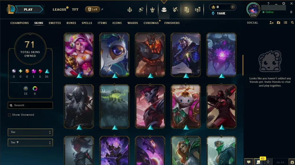 [🇺🇸 NA] 💳🧇 +288K PYKE MAIN 📸😂 SOUL FIGHTER PYKE 🏆😖 STAR NEMESIS MORGANA 🍱🐢 MASKED JUSTICE LUCIAN 😭🛩️ ELDERWOOD WUKONG 🤍💓 ALL Champions 🦆🤤 71 Skins 🛵🥭 Level 378 😋🐛 166771 BE ⏳🧝 Delivery in Minutes 😟📜 LoL Account for Sale