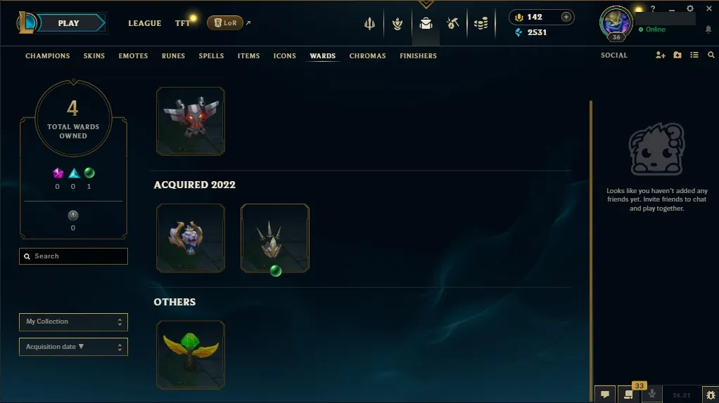 [NA] ✅ 52 Champions  7 Skins  Level 36  2531 BE  142 RP  Free Fast Delivery