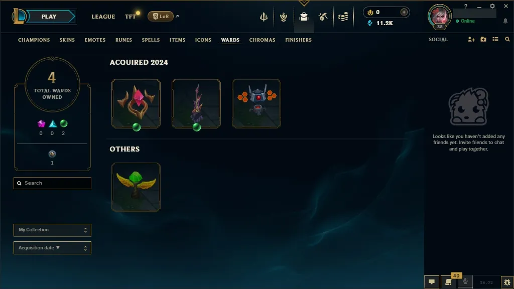 [EUW]  77 Champions ️ 3 Skins  Level 38 ️ 11221 BE   Delivery in Minutes | LoL Account for Sale