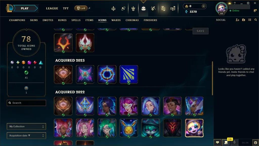 [EUW] 🎇 WORLDS RENEKTON 2023  🎭 Primordian Aatrox 🆗 89 Champions 🔥 15 Skins ✨ Level 66 ⭐ 3370 BE 🔵 ⚡ Fast Delivery | League of Legends Account