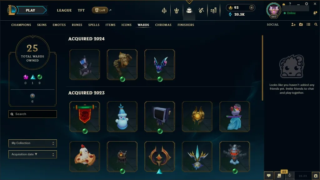 [EUW] ✅ 139 Champions  82 Skins  Level 267  20355 BE  93 RP  ⚡ Delivery in Minutes | League of Legends Account