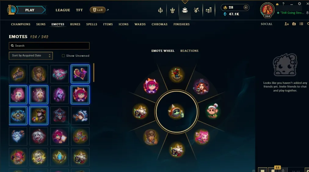 [EUW]  105 Champions  78 Skins  Level 364  47121 BE  28 RP   Quick Delivery | Ranked LoL Account