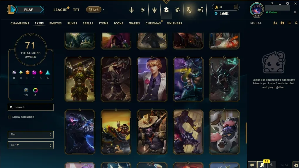 [🇺🇸 NA] 💳🧇 +288K PYKE MAIN 📸😂 SOUL FIGHTER PYKE 🏆😖 STAR NEMESIS MORGANA 🍱🐢 MASKED JUSTICE LUCIAN 😭🛩️ ELDERWOOD WUKONG 🤍💓 ALL Champions 🦆🤤 71 Skins 🛵🥭 Level 378 😋🐛 166771 BE ⏳🧝 Delivery in Minutes 😟📜 LoL Account for Sale
