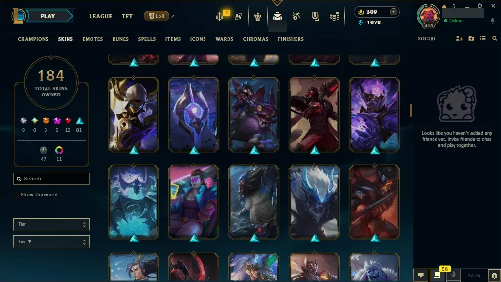 [🇪🇺 EUW] 🥧🩳 +744k Udyr Top Main 👘🔥 ASHEN KNIGHT PYKE 😀🥋 HEXTECH SWAIN 🐯🏄 PRESTIGE PROJECT IRELIA 🥔🍏 ELEMENTALIST LUX 🌮🗡️ DJ SONA 😄🦅 ALL Champions 🧘🌋 184 Skins 🧜👘 Level 419 🧥🥪 197316 BE 🍉🚘 309 RP 🌙🐗 Fast Delivery 🚔👕 LoL Acc