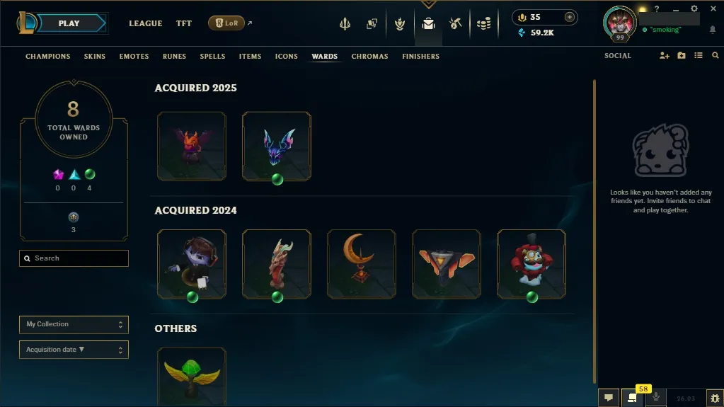 [EUW] 欄 96 Champions 易 46 Skins  Level 99  59293 BE  35 RP  ⚡ Quick Delivery | LoL Account for Sale