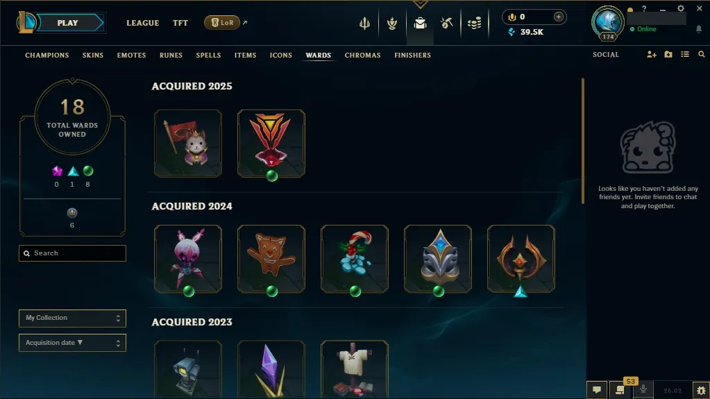 [EUW] 欄 136 Champions 易 34 Skins  Level 174 ⭐ 39555 BE   Fast Delivery | League Account with Skins