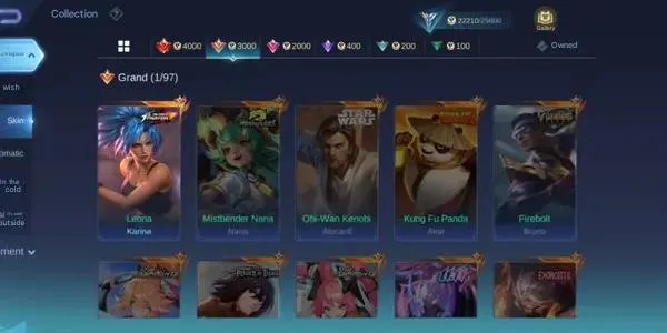 ML588 Collector AntiV | 113 Skins | KOF Karina | Lightborn Fanny | Saint Seiya Badang | Epic Lunox Khufra