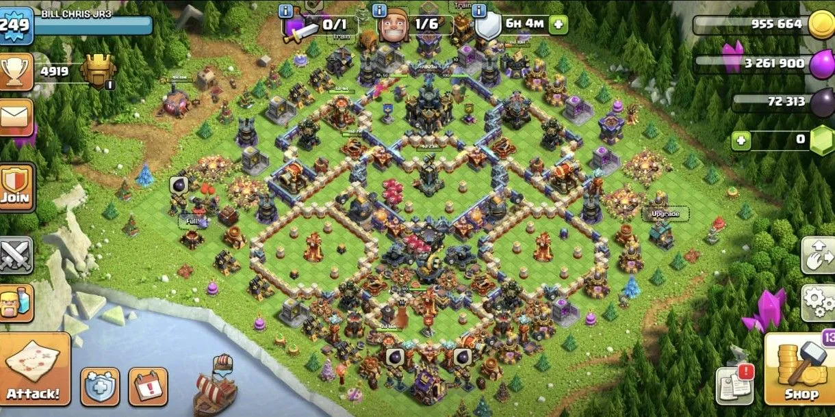 COC524 TH17 High Defense Strong Forces Max Heroes 100 100 70 75 50 Good for War Powerful Equipment (G)