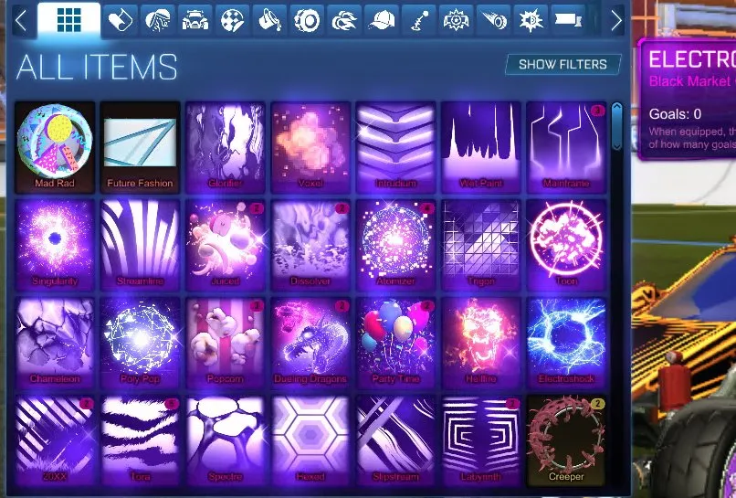 STOCK499 //Fennec + 40+ Black Markets 20XX Trigon Dissolver Heatwave Mainframe Singularity Octane Sets