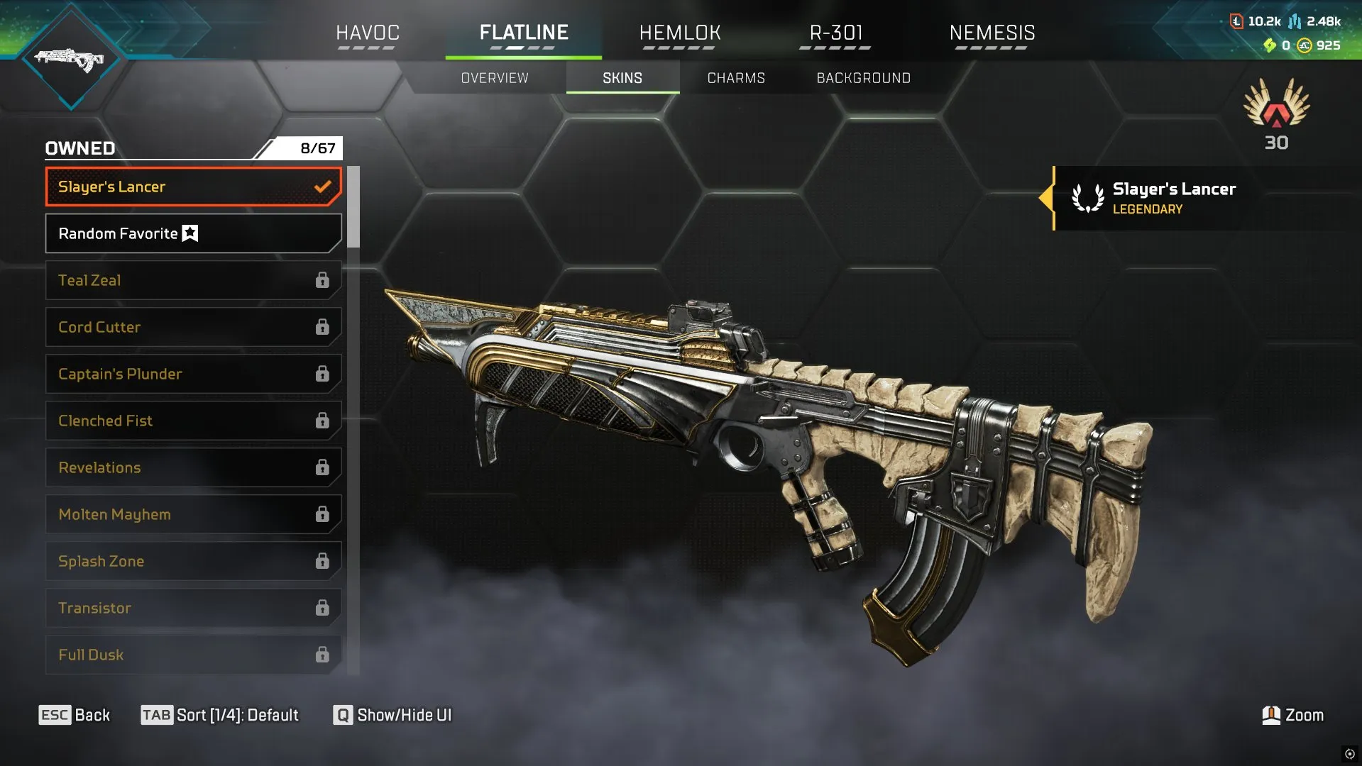 AP684 Valkyrie Revenant Dead Man's Curve Suzuki Heirloom Sets | Slayer Lancer Hardball Infused | Risen Queen Atom Heart Fluorescent Tech Forged Knight | 63 Legendaries | Rookie | Level 64 | 925 Coins Relic 