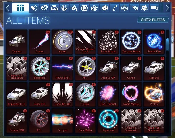 STOCK501 //Titanium White Octane Fennec 48 Black Markets Dissolver Heatwave Dueling Dragons