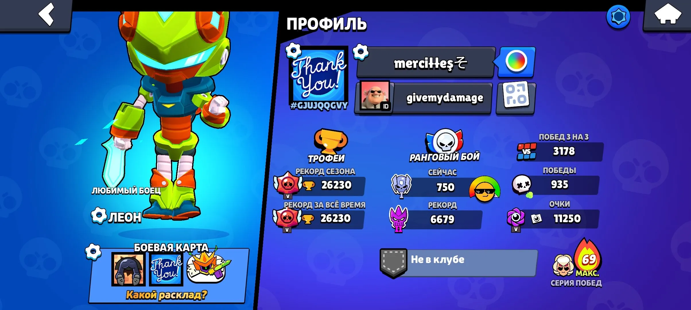BS1781 26230 trophies 71 of 96 brawlers 12 skins including Emerald Prince Surge and multiple hypercharged brawlers 5834 (G).
