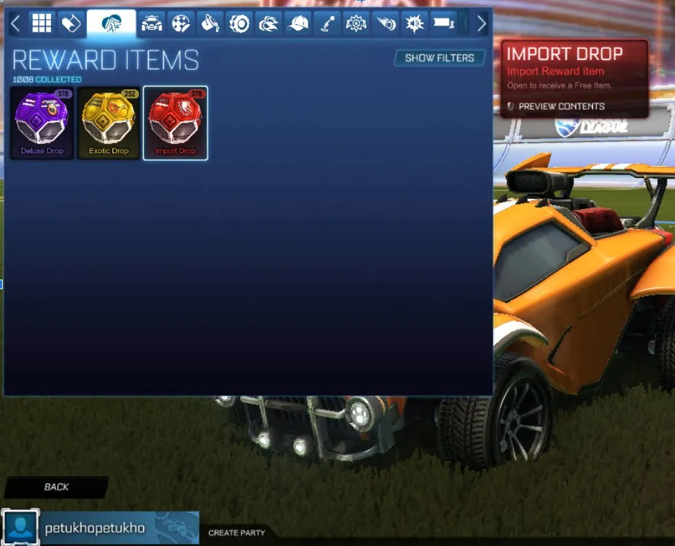 STOCK393 // LIMITED EPIC GAMES ACCOUNT, 1008 Unopened Deluxe, Exotic, Import Chests