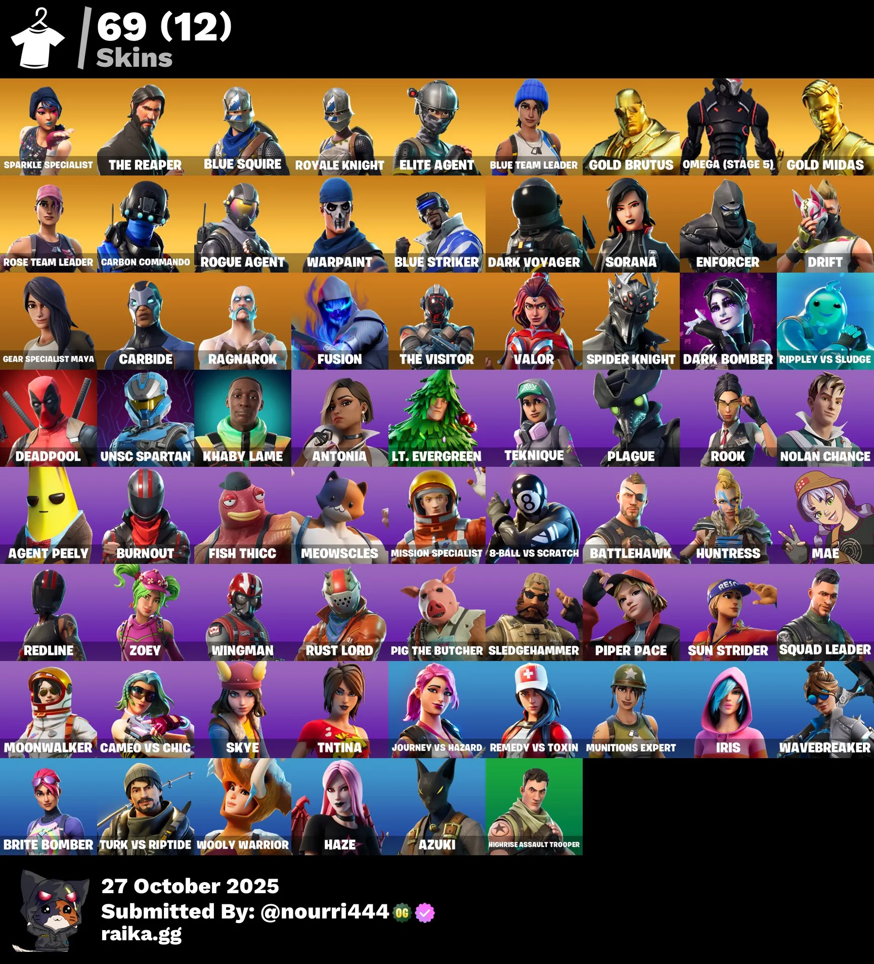 [PC,PSN,XBOX] 69 skins | OG STW | Sparkle Specialist | The Reaper | Blue Squire | Royale Knight | Elite Agent | Blue Team Leader | Gold Brutus | Omega (stage 5) | 300 VB