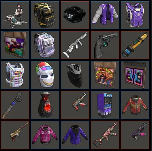 RT220 312 RUST Skins Twitch Drops Kick Drops No $5 Limit Collectible Limited Edition Items in Pictures