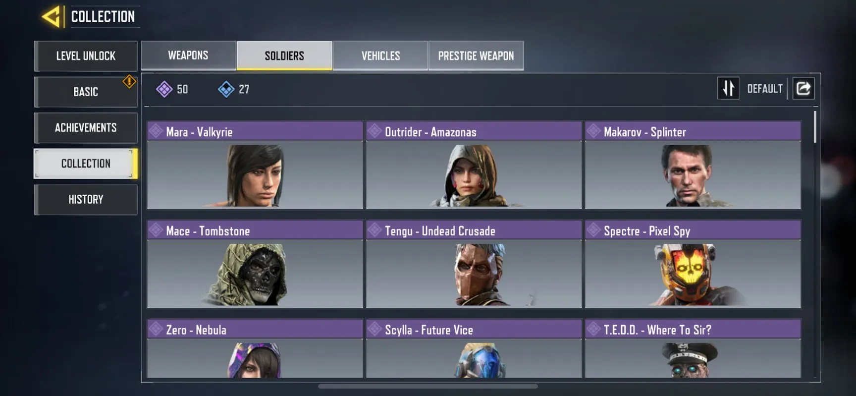 CODM68 Maxed Level 150 Account with 77 Epic Weapons and 50 Epic Characters 