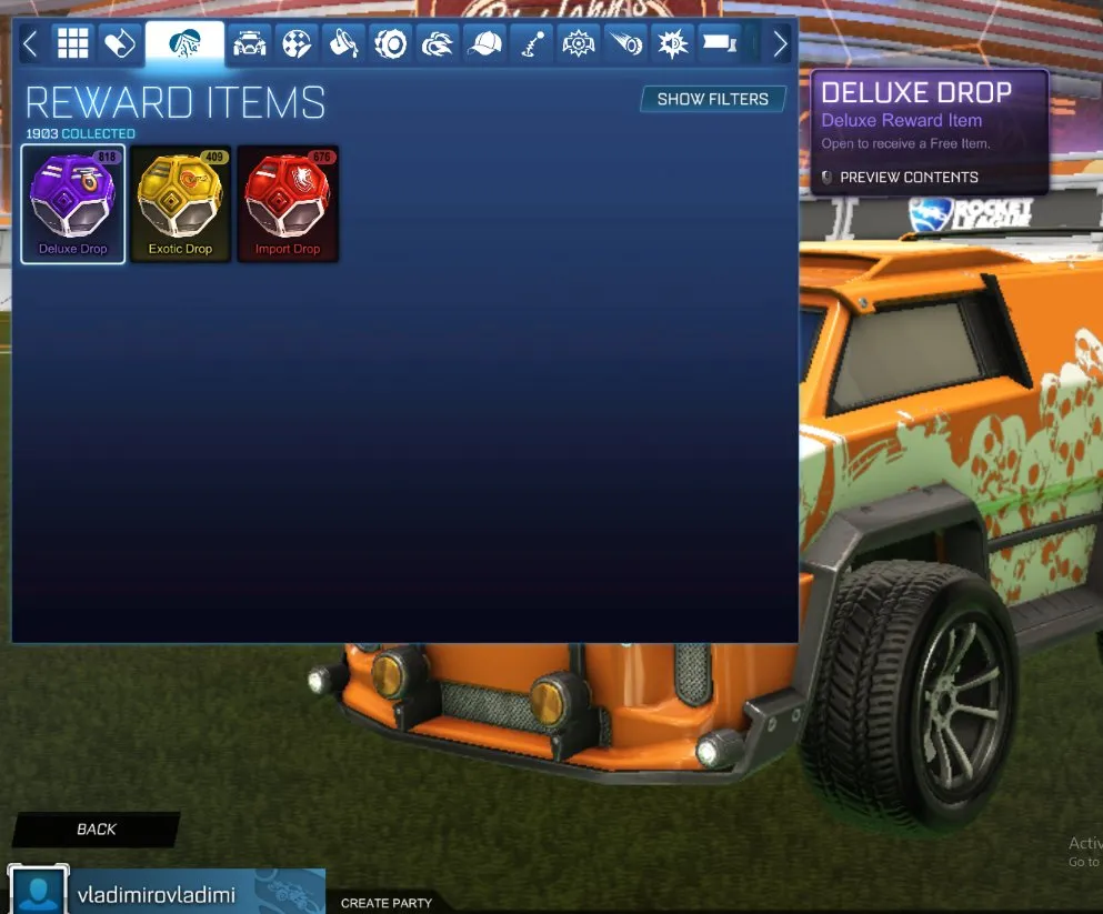 STOCK568 //Limited Edition Epic Account with 1903 Reward Drops (Deluxe, Exotic, Import)