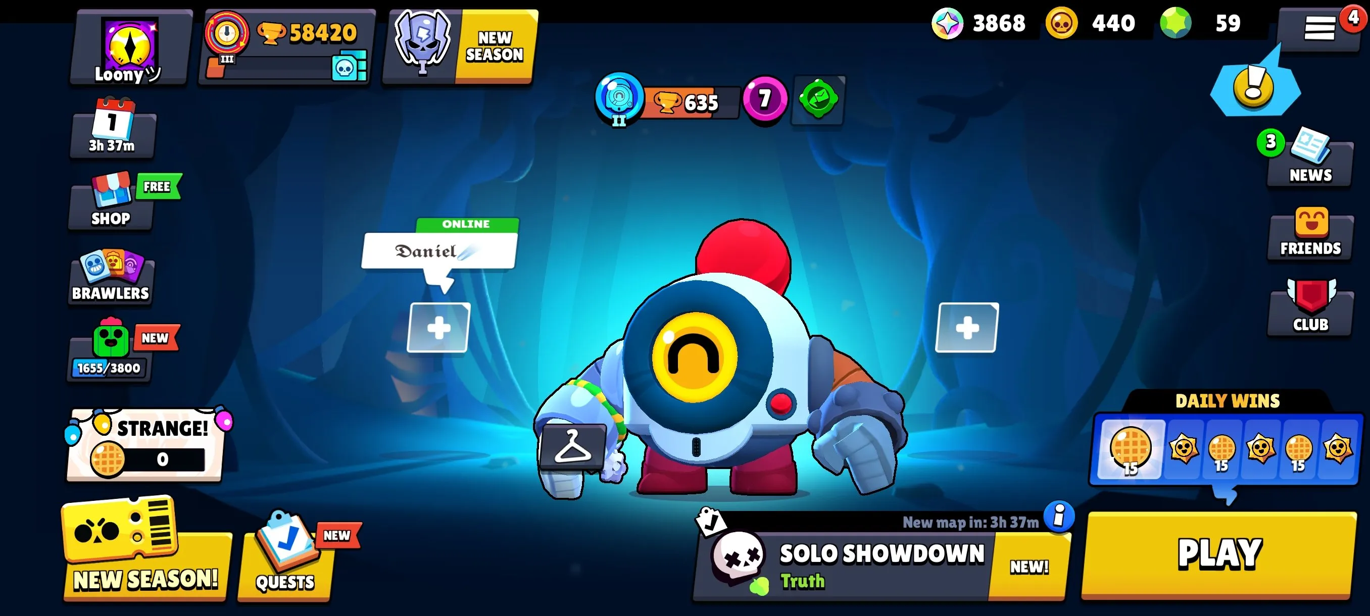 BS1924 58420 Trophies | 81 Brawlers | 157 Skins | Demon Mortis | Dark Mecha Mortis | Gold Mecha Crow | Frost Queen Amber | Crimson Tyfinx | Hypercharge Skins