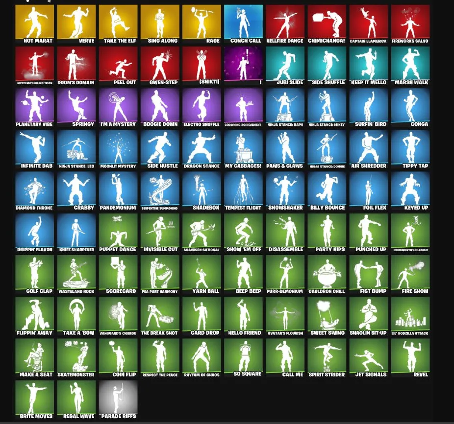 F1079 72 Skins—Deadpool, Iris, Hybrid, Gold Midas, Gold Brutus, Peter Griffin (G)