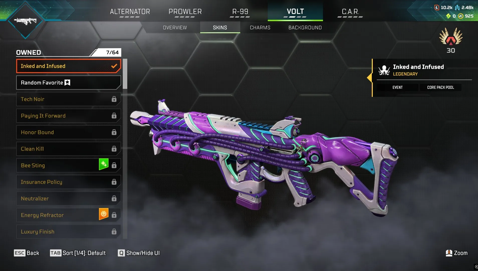 AP684 Valkyrie Revenant Dead Man's Curve Suzuki Heirloom Sets | Slayer Lancer Hardball Infused | Risen Queen Atom Heart Fluorescent Tech Forged Knight | 63 Legendaries | Rookie | Level 64 | 925 Coins Relic 