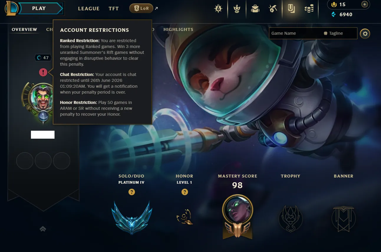 EUNE 🔱 PLAT 4 🔱 59% WINRATE 🔱 11 SKINS 🔱 LEVEL 47 🔱 VANGUARD SAFE 🔱 Changeable Mail 🔱 Handleveled 🔱