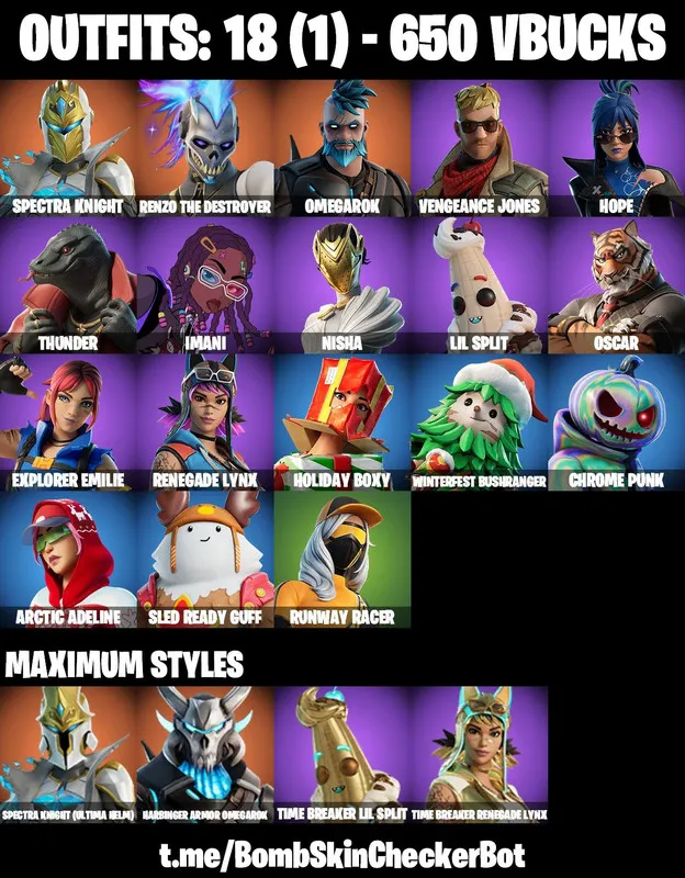 18 Skins |PC/PSN/XBOX| Arctic Adeline | Sled Ready Guff | Holiday Boxy | Winterfest Bushranger | FULL EMAIL ACCESS