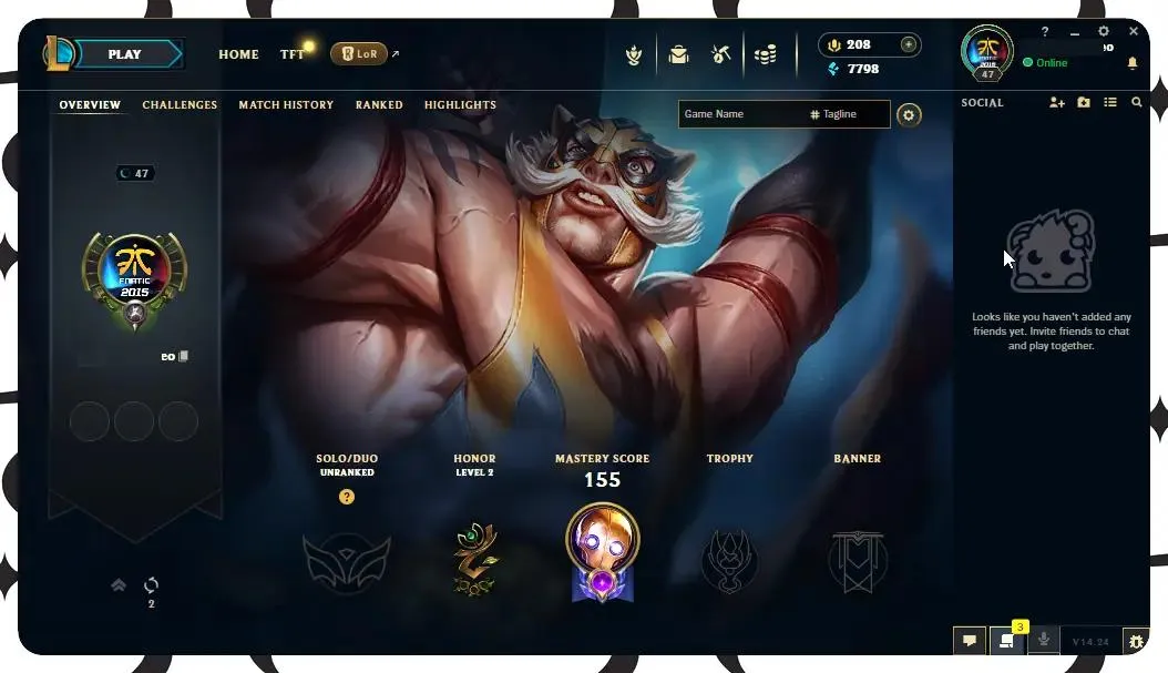 [🔥 EUW 🔵 Unranked | 🟡 Level 47 | 🟢 50 Champions | 💰 7798 BE | 🟣 12 Skins | 🟠 4867 OE | 🏆 14 Chests | 💎 208 RP | Full Access][ Perfect for Smurfs / LOL Account for Sale]