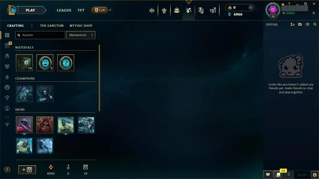 [INSTANT]👑 NA ⭐♟️ Champs: 63 ⚡ 11 Skins  ⭐ LV: 90 💰 BE: 6966 ⭐ 18 Chests 🔥 29 Chromas ♾️ Lifetime Ownership 📧 Full Email Access 👑 High Quality Riot Account #0498