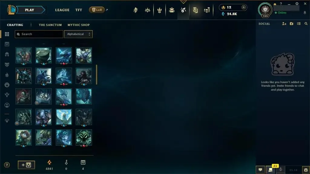 [CHEAPEST]👑 NA ⭐Handmade ♟️ Champs: 138 ⚡ 21 Skins ⭐ LV: 105 💰 BE: 24820 ♾️ Lifetime Ownership 📧 Full Email Access 👑 High Quality Riot Account #0495