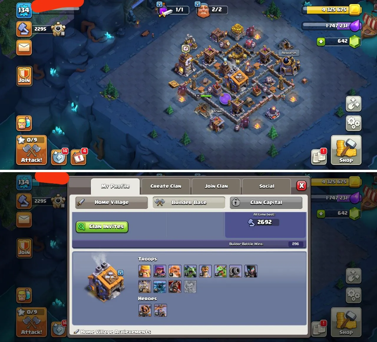 DECENT TH13 | GOOD DEFENCES | RENAME -500 | 760 CWL MEDALS |MANY MAGIC ITEMS| HEORES 49-55-40-29-03 | INSTANT DELIVERY