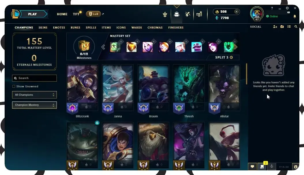 [🔥 EUW 🔵 Unranked | 🟡 Level 47 | 🟢 50 Champions | 💰 7798 BE | 🟣 12 Skins | 🟠 4867 OE | 🏆 14 Chests | 💎 208 RP | Full Access][ Perfect for Smurfs / LOL Account for Sale]