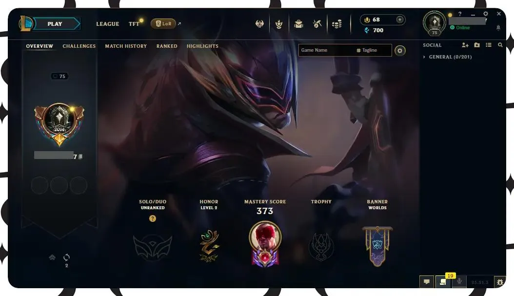 【EUW】130 Champions | ✅ Level 75 | 🤩 30 Skins | 🔵 700 BE | 🟡 68 RP | 🟠 1135 OE | 🔑 3 Keys ⸱ EUW league of legends account for sale