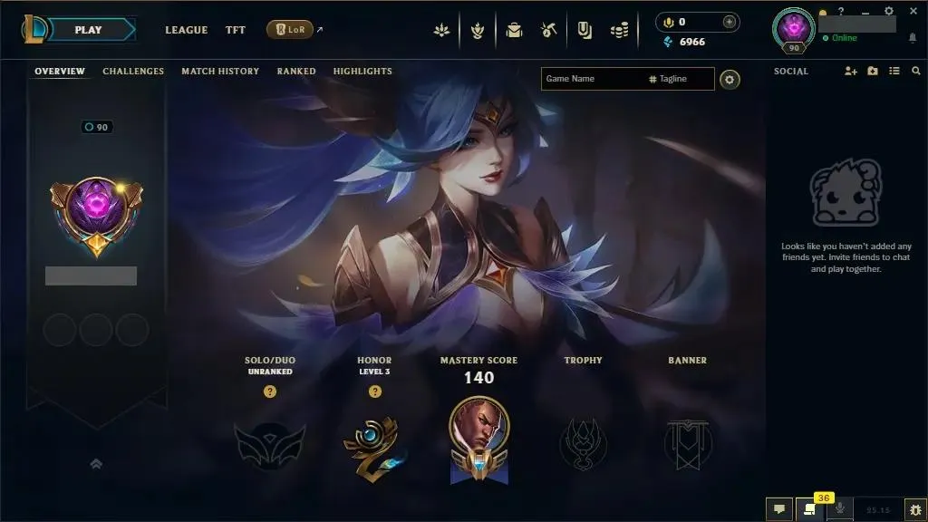 [INSTANT]👑 NA ⭐♟️ Champs: 63 ⚡ 11 Skins  ⭐ LV: 90 💰 BE: 6966 ⭐ 18 Chests 🔥 29 Chromas ♾️ Lifetime Ownership 📧 Full Email Access 👑 High Quality Riot Account #0498