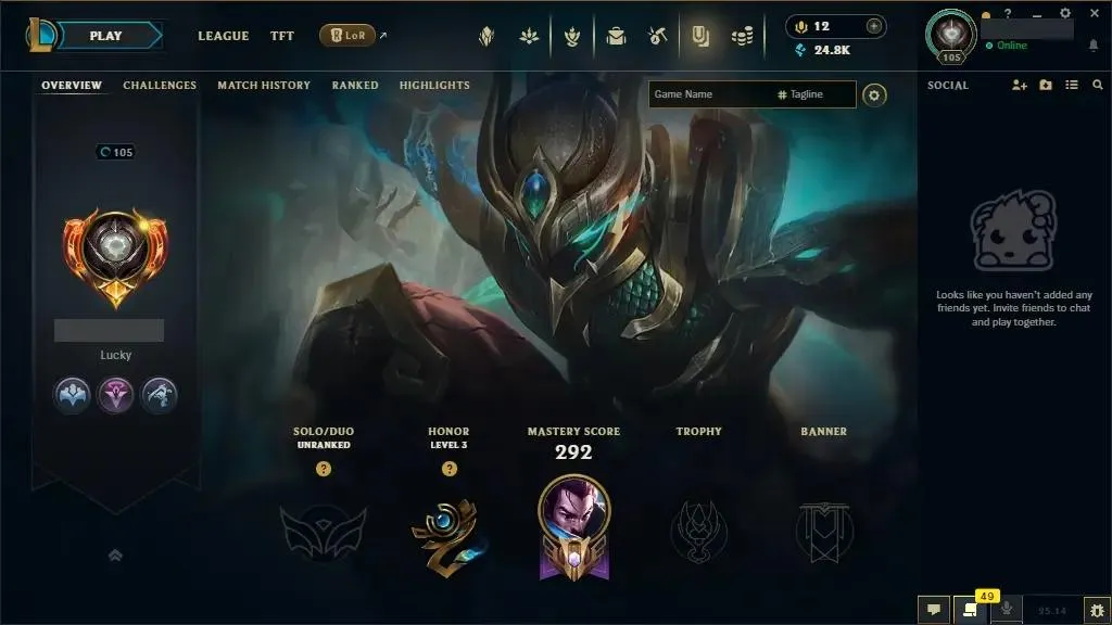 [CHEAPEST]👑 NA ⭐Handmade ♟️ Champs: 138 ⚡ 21 Skins ⭐ LV: 105 💰 BE: 24820 ♾️ Lifetime Ownership 📧 Full Email Access 👑 High Quality Riot Account #0495