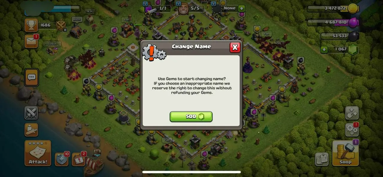 TH11 ACC⚡️1060 GEMS⚡️HERO-43-37-15⚡️OP PROFILE⚡️NC-500⚡️MAGIC ITEMS OP⚡️CHEAP⚡️