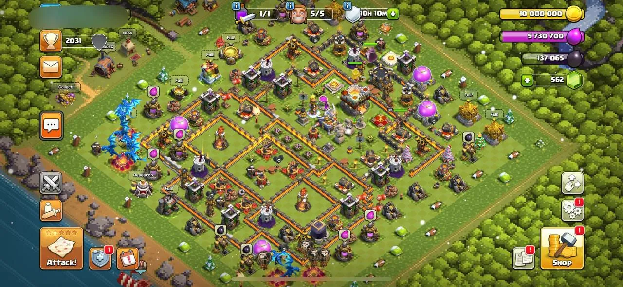 🛡️TH11 account for sale! Heroes👑King 32, Queen49, Warden20.150+ league medals,tons of magic items,name change at 500 gems.⚔️💪