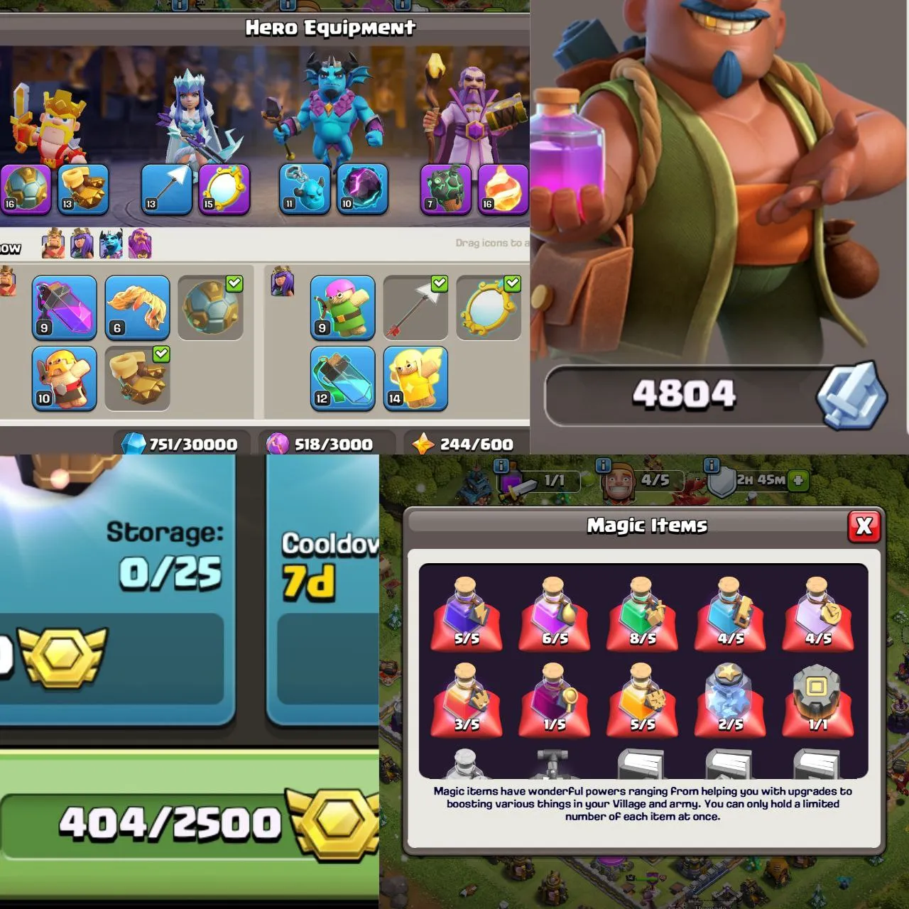 DECENT TH12 | EQUIPMENT SB-16 MM-15 LP-7 FB-15 | 4804 STACKED RAID MEDALS AND 404 CWL MEDALS | HEROES 36-44-20-14 | INSTANT DELIVERY