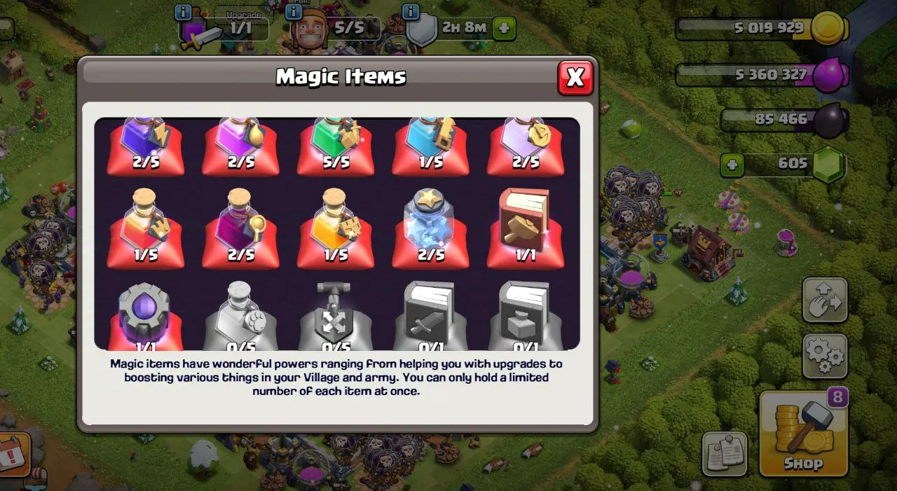 DECENT TH13 |TITAN TOUCHED |MANY MAGIC ITEMS | HEROES 60-57-40-28-9 INSTANT DELIVERY