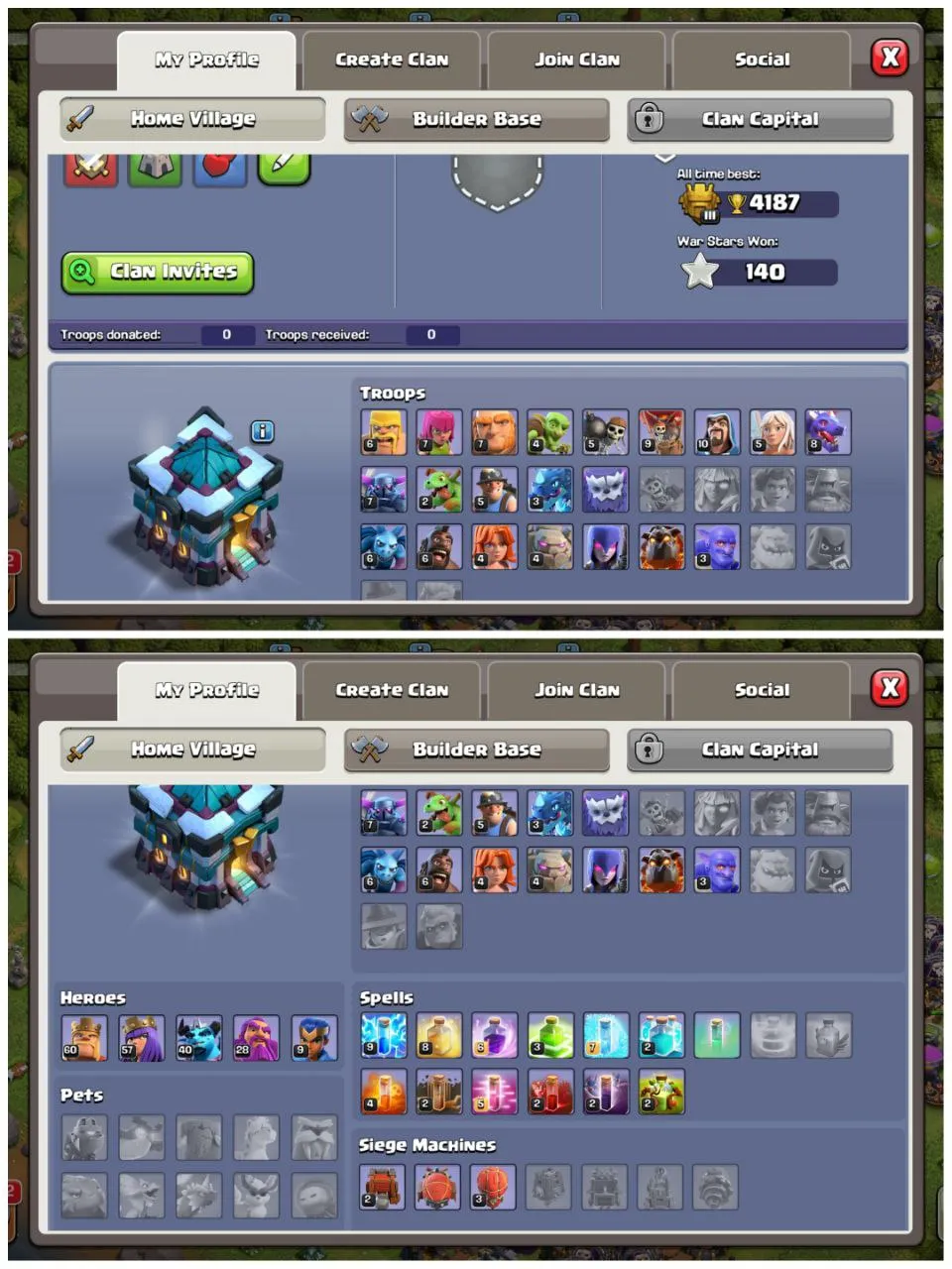 DECENT TH13 |TITAN TOUCHED |MANY MAGIC ITEMS | HEROES 60-57-40-28-9 INSTANT DELIVERY