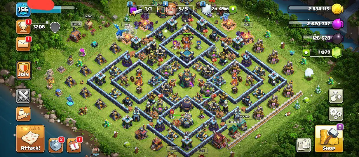 DECENTLY MAXED TH14| LEGEND TOUCHED| 1000 RENAME| FB-17 | HEROES 60-75-40-50-22 | QUICK DELIVERY