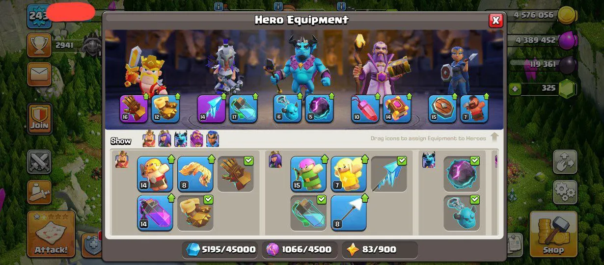 SEMI MAXED TH15| LEGEND TOUCHED| 2131 WAR STAR| GG-16 FA-14 | HEROES 81-84-60-60-32 | QUICK DELIVERY