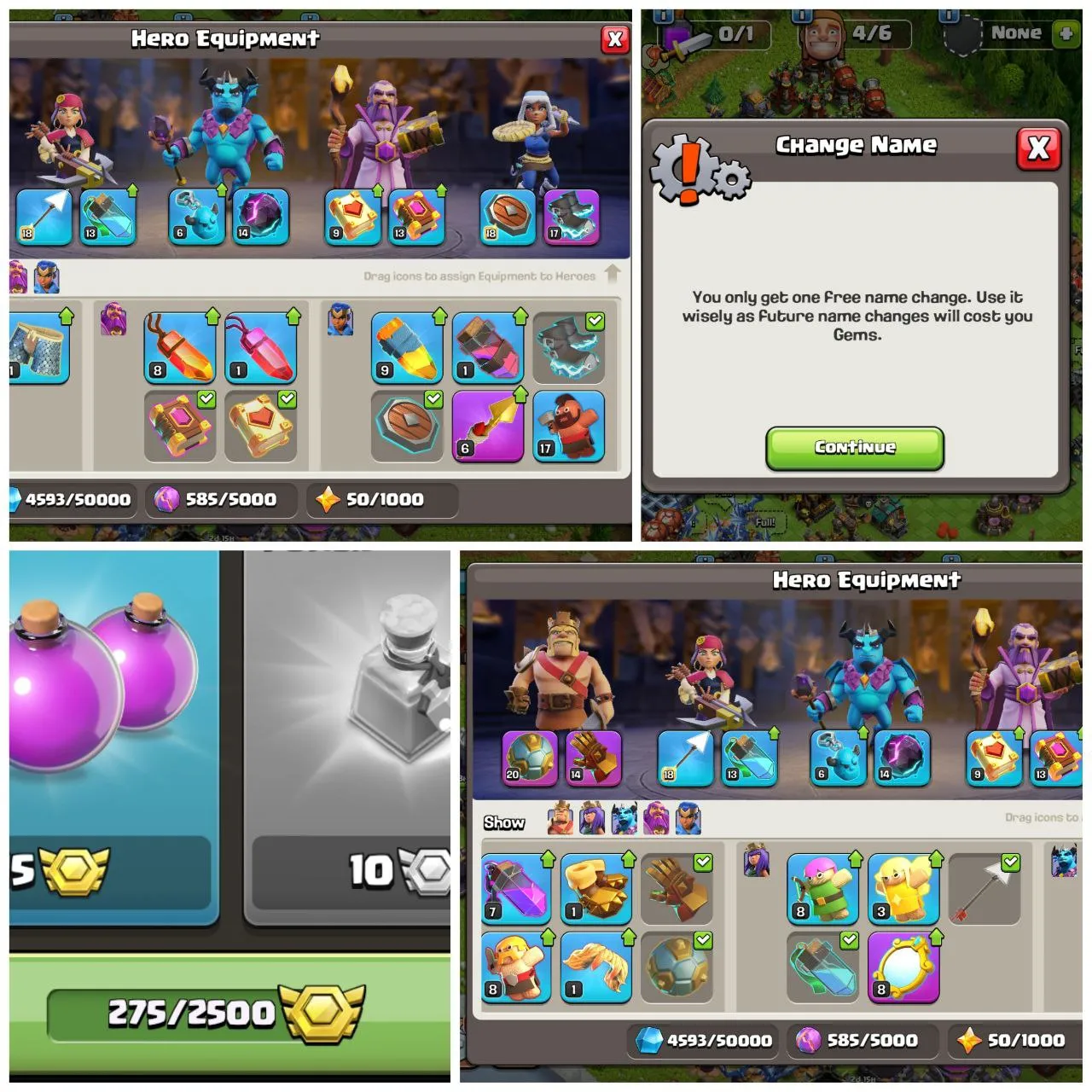 DECENT OP TH17 | MANY EPIC EQUIPMENTS | FREE RENAME | HEROES 50-56-70-43-45 | QUICK DELIVERY