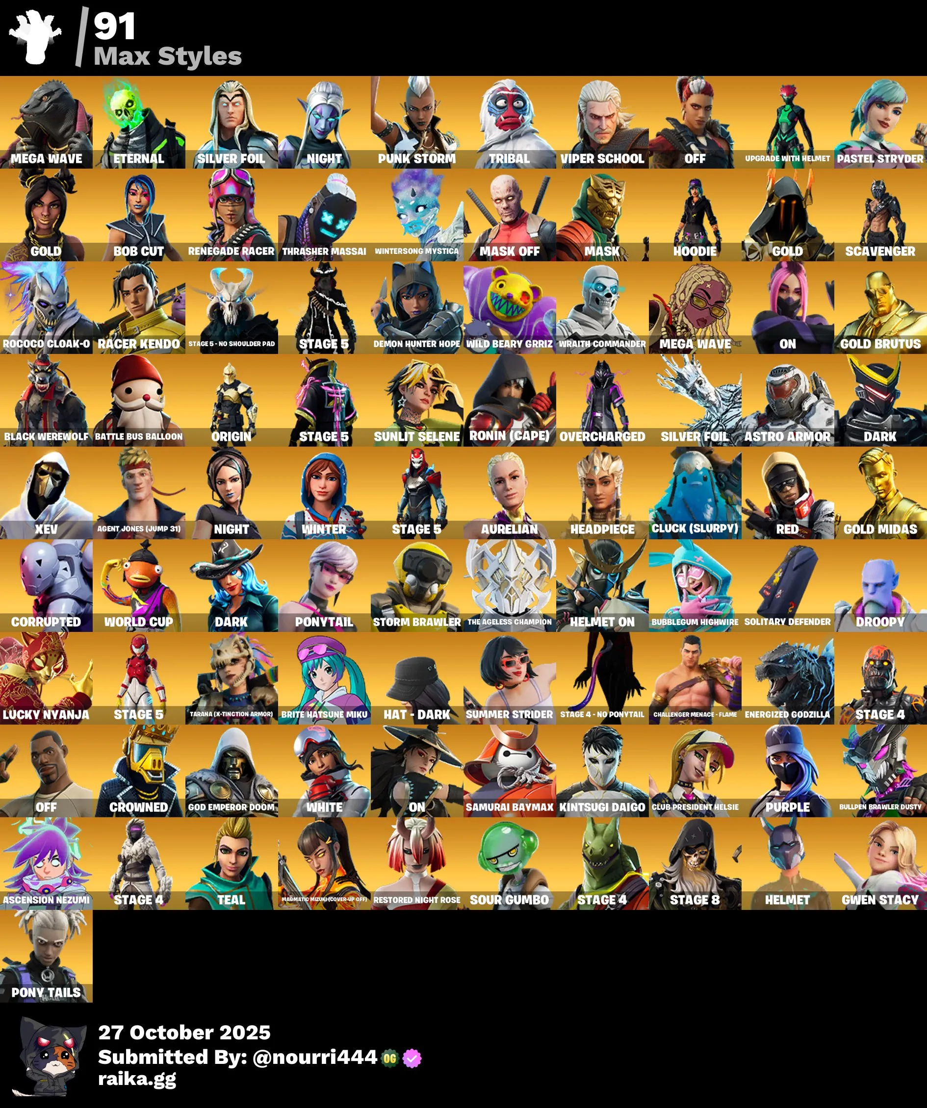 [PC,XBOX,PSN] 220 skins | Travis Scott | Gold Midas | WORLD CUP | Gold Brutus | Cloud Striker | Sentinel | Kymera | Rox	 , Full Acces 